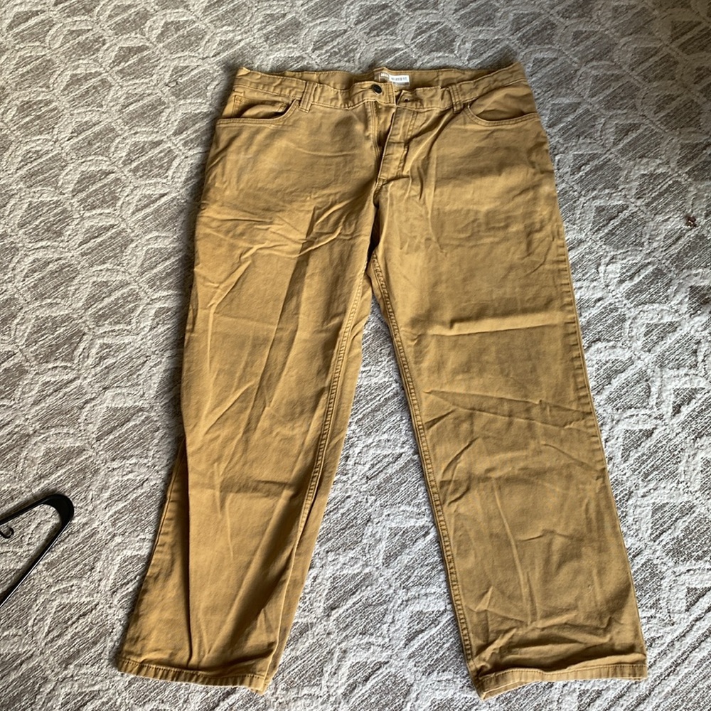Carhartt Tan Khaki Straight Fit Pants Size 38x30